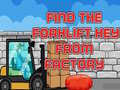 খেলা Find The Forklift Key From Factory 
