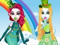 খেলা Green Vs Rainbow Fashion Battle