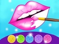 খেলা Glitter Lips Coloring Game