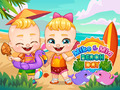 খেলা Mike & Mia Beach Day