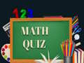 খেলা Math Quiz 