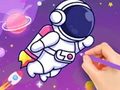 খেলা Coloring Book: Astronaut