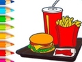 খেলা Coloring Book: Hamburger