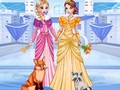 খেলা Elsa & Anna's Icy Dress Up