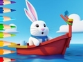 খেলা Coloring Book: Sailing Rabbit
