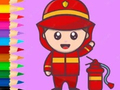 খেলা Coloring Book: Fireman