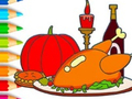 খেলা Coloring Book: Thanksgiving Day