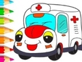 খেলা Coloring Book: Ambulance
