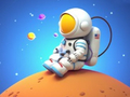 খেলা Coloring Book: Spaceman Sitting