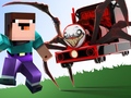খেলা Noob vs Spider Train