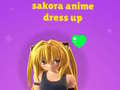 খেলা Sakora Anime Dress Up