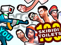 খেলা You vs 100 Skibidi Toilets