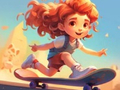 খেলা Coloring Book: Riding Skateboard