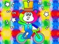 খেলা Coloring Book: Monkey Rides Unicycle