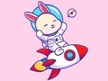 খেলা Coloring Book: Rabbit Astronaut