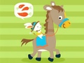 খেলা Coloring Book: Riding Horse