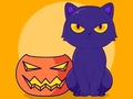 খেলা Coloring Book: Halloween Cat