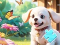 খেলা Jigsaw Puzzle: Dog In Garden