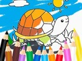 খেলা Coloring Book: Sunny Turtle