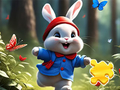খেলা Jigsaw Puzzle: Running Rabbit