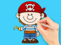 খেলা Coloring Book: Pirate