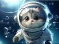 খেলা Jigsaw Puzzle: Astronaut-Cat