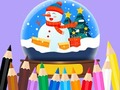 খেলা Coloring Book: Christmas Crystal Ball