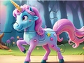 খেলা Jigsaw Puzzle: Magic Forest Unicorn