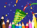 খেলা Coloring Book: Happy New Year