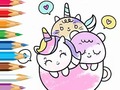 খেলা Coloring Book: A Cup Of Unicorn