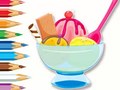 খেলা Coloring Book: Ice Cream Sundae