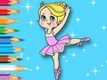 খেলা Coloring Book: Ballet Girl