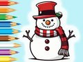 খেলা Coloring Book: Snowman Family