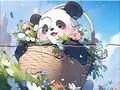 খেলা Jigsaw Puzzle: Blanket Panda