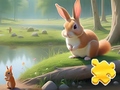 খেলা Jigsaw Puzzle: Rabbit And Squirrels