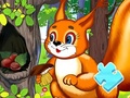 খেলা Jigsaw Puzzle: Squirrel Hide Food