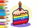 খেলা Coloring Book: Birthday Cake