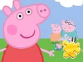 খেলা Jigsaw Puzzle: Peppa With Family