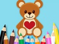 খেলা Coloring Book: Toy Bear