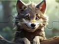 খেলা Jigsaw Puzzle: Smiling Wolf