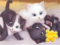 খেলা Jigsaw Puzzle: Playing Cats