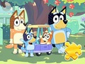 খেলা Jigsaw Puzzle: Bluey Family