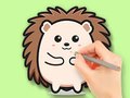 খেলা Coloring Book: Cute Hedgehog