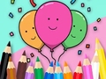 খেলা Coloring Book: Celebrate-Balloons