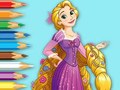 খেলা Coloring Book: Princess Rapunzel