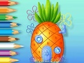 খেলা Coloring Book: Pineapple-House