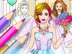 খেলা Wedding Coloring Dress Up Game