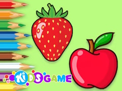 খেলা Coloring Book: Apple And Strawberry