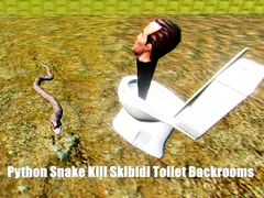 খেলা Python Snake Kill Skibidi Toilet Backrooms