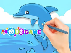 খেলা Coloring Book: Cute Dolphin